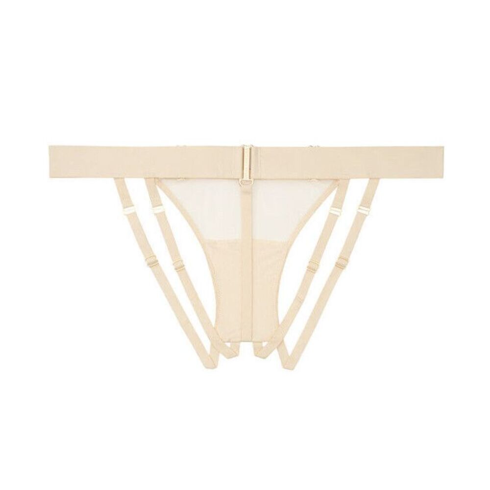 NWT Victoria's Secret Very Sexy Link Hardware‎ Brazilian Panty Ivory Sz M